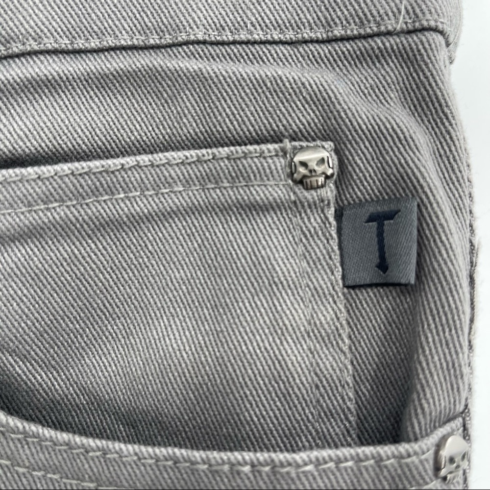 Tripp NYC Gray Low Rise Button Fly Skinny Jeans​ - Picture 5 of 13